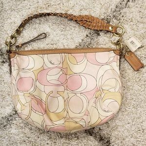 Coach Signature Bag with Braided Leather Strap